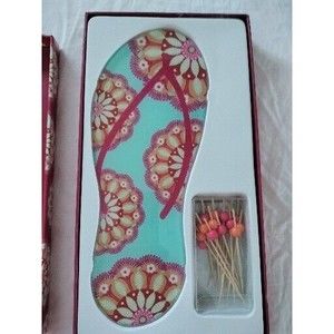 Flip Flop Serving Board with Picks